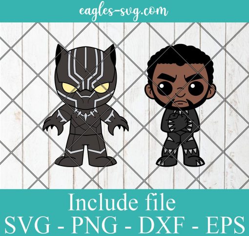 Black Panther Baby Cute Superhero Layered SVG PNG DXF, Marvel Comics SVG, Avengers SVG