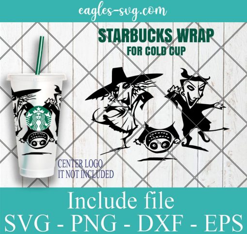 Boogie's Boys Halloween Starbucks Cold Cup SVG, Full Wrap for Starbucks Venti Cold Cup, Files for Cricut, Digital Download