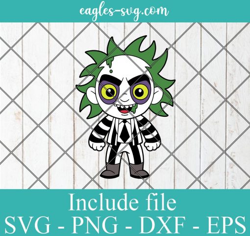 Beetlejuice Baby Kids Halloween SVG PNG DXF EPS Cricut Silhouette