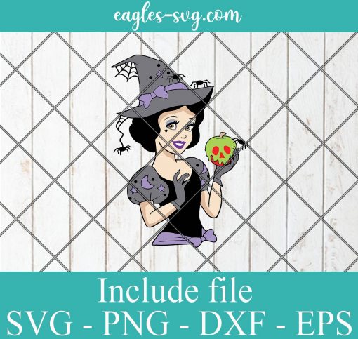 Disney Snow White Witch Halloween SVG PNG DXF EPS Cricut Silhouette