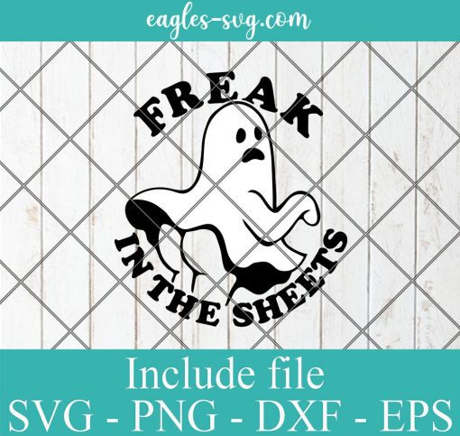 Freak In The Sheets Ghost with Butt sticking out SVG PNG - Cricut Vector Halloween Spooky