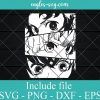 Inosuke Zenitsu Tanjirou no Yaiba Anime Demon Slayer SVG PNG DXF EPS Cricut Silhouette