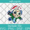 Jason Voorhees Stitch Halloween Friday the 13th SVG PNG EPS DXF Cricut Cameo