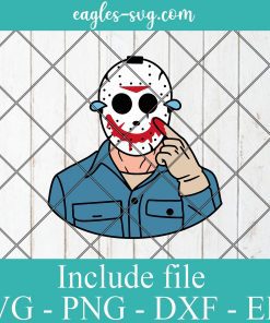 Layered Jason Voorhees Smile SVG, Horror Moive svg, Friday the 13th SVG, Halloween SVG