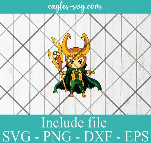 Loki Baby Cute Superhero SVG PNG DXF Cricut Silhouette, Marvel Comics SVG