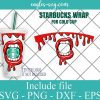 Melted Lips Dripping Starbucks Full Wrap SVG, Full Wrap for Starbucks Venti Cold Cup, Custom Starbuck, Files for Cricut, Digital Download