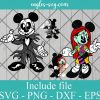 Mickey Cosplay Jack Skellington & Sally SVG, The Nightmare Before Christmas SVG, Disney Cartoon SVG