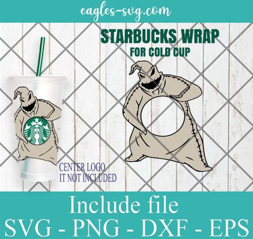 Oogie Boogie's Starbucks Cold Cup SVG, Full Wrap for Starbucks Venti Cold Cup, Custom Starbuck, Files for Cricut, Digital Download