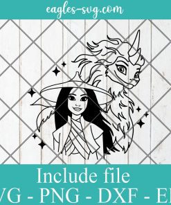Raya and the last dragon Disney SVG PNG DXF EPS Cricut Silhouette