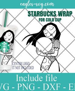 Sally Starbucks Cold Cup SVG, Full Wrap for Starbucks Venti Cold Cup, Custom Starbuck , Files for Cricut, Digital Download