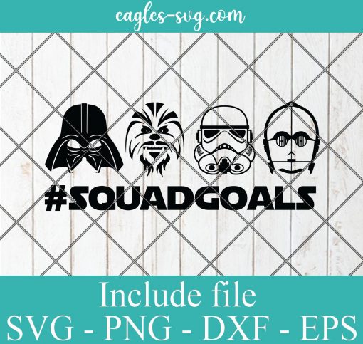 Star wars Squadgoals Disney SVG PNG DXF EPS Cricut Silhouette