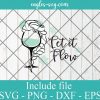 Disney Wine Elsa Let it flow SVG PNG DXF Cricut Silhouette