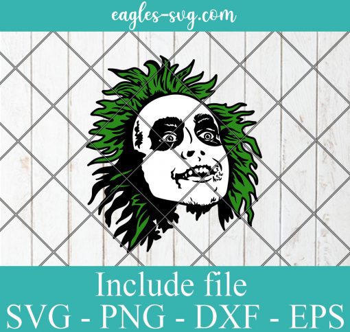 Beetlejuice Horror Moive Halloween Layered SVG PNG DXF EPS Cricut Silhouette