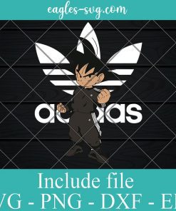 Adidas Songoku Svg, Dragon Ball Svg, Adidas Logo Svg png ai cricut silhouette