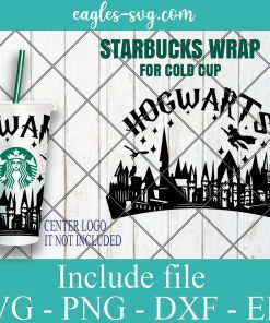 Believe in Magic SVG, Harry Potter Inspired Starbucks Venti Cold Cup, Starbucks Fiction SVG
