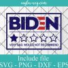 Biden Would Not Recommend One Star SVG Png Ai Cricut, Anti Biden Svg