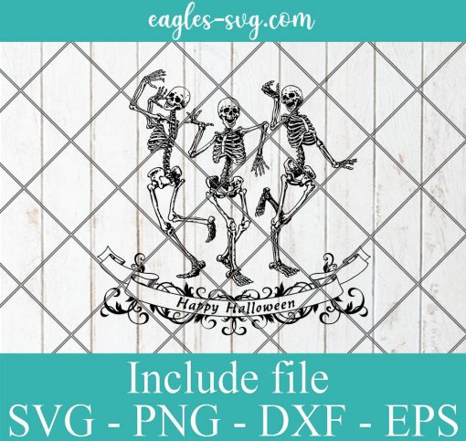 Dancing skeletons SVG, Skeleton funny dance SVG, Skeleton SVG, Halloween svg, Cricut Files svg png dxf, Silhouette cameo