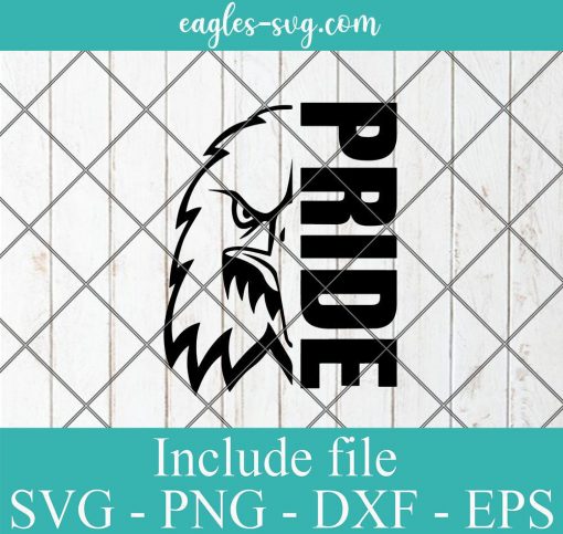 Eagles Pride Mascot Sports SVG, High School Mascot, Team Spirit Svg Png Ai Cricut Silhouette