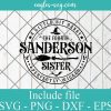 Fourth Sanderson Sister SVG, Halloween Svg, Hocus Pocus Svg, Witch Svg 4th Sanderson Sister Cut File for Cricut and Silhouette