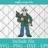 Jason Voorhees with Axe Svg Png Ai Cricut Silhouette, Layered SVG Horror Halloween Movie Characters, Friday the 13th svg