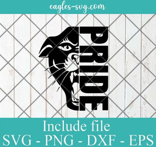 Panther Pride SVG, Black Panther SVG, School Mascot spirit, Cricut Cut Files , Silhouette