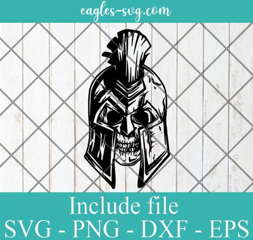 Spartan Skull SVG Sparta SVG War Helmet Glory Greece Hell Soldier Military, Cutting File Clipart Vector Digital Png Ai
