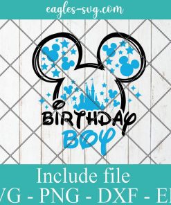 Birthday Boy Mickey ears Svg for cricut, My 1st birthday Svg, Disney Birthday baby Svg