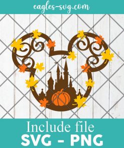 Disney Mouse Fall Castle SVG – Pumpkin Spiced svg cut file for cricut