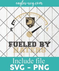 Fueled By Haters Army Black Knights Svg, USMA, Mule, NCAA Division, Logo, Sports, Cricut Cut Files, Png
