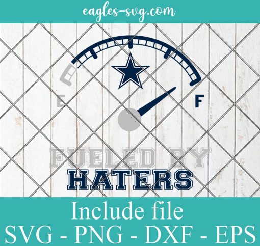 Fueled By Haters Dallas Cowboys Svg, Logo, Football, Sporst, NFL, Cricut, Png, Eps