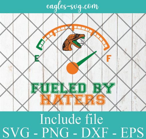 Fueled By Haters Florida A&M Rattlers Svg, FAMU, HBCU, Logo, Sporst, Cricut, Png, Eps