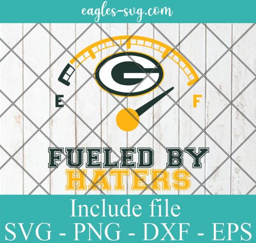 Fueled By Haters Green Bay Packers Svg, Logo, Football, Sporst, NFL, Cricut, Png, Eps