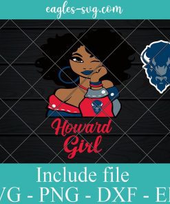 HU Howard Bison Girl Svg, Hbcu, Logo, Png, Svg, Sports, School, Afro Girl Cricut