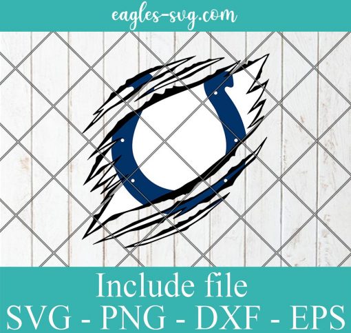 Indianapolis Colts Ripped Claw svg, Indianapolis Colts svg, Colts Ripped Claw, Colts svg, Clipart, Logo, png, Svg File For Cricut