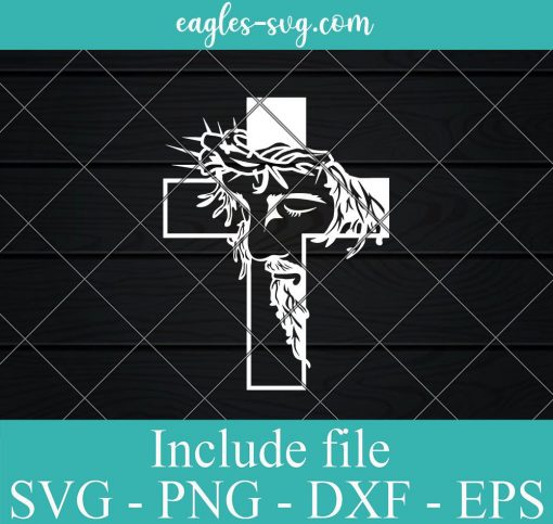 Jesus Cross SVG, Crucifix SVG, Christian Cross SVG for Cricut, Png