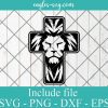 Lion of Judah Cross SVG, Christian SVG, Bible Verse SVG, Scripture svg Cricut Cut Files