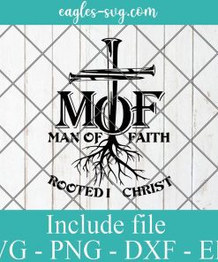 Man Of Faith Svg, Rooted In Christ Svg, Cross Nails Svg, Jesus King Of Kings SVG, Cricut Cut Files