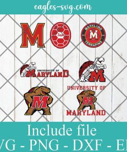 Maryland Terrapins Svg Bundle, School Mascot svg, sports spirit svg, Team Logos, Clipart, Png, Cricut