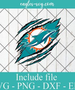 Miami Dolphins Ripped Claw svg, Miami Dolphins svg, Dolphins Ripped Claw, Dolphins svg, Clipart, Logo, png, Svg File For Cricut