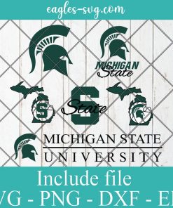 Michigan State University Svg Bundle, School Mascot svg, Spartans SVG, Team Logos, Clipart, Png, Cricut