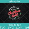 My Favorite Color is Christmas Lights Svg, Png, Eps, DXF cut files for cricut, Funny Christmas Svg