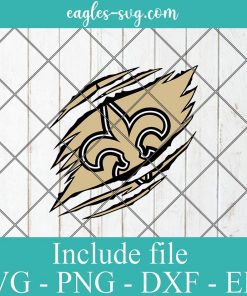 New Orleans Saints Ripped Claw svg, New Orleans Saints svg, Saints Ripped Claw, Saints svg, Clipart, Logo, png, Svg File For Cricut