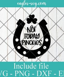 Not Today Pinches SVG, St Patricks Day svg, Lucky svg, Irish svg, Pinch Proof Svg Png, Cricut, Silhouette Cut Files