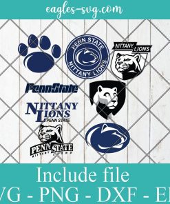 Penn State Nittany Lions Svg Bundle, School Mascot svg, sports spirit svg, Team Logos, Clipart, Png, Cricut