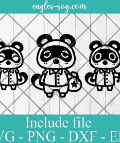 Timmy Tommy and Tom Nook SVG Bundle, Animal Crossing Cute SVG