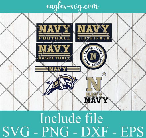 Navy Midshipmen Svg Bundle, School Mascot svg, sports spirit svg, Team Logos, Clipart, Png, Cricut
