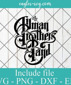 The Allman Brothers Band svg, Music Rock Band Logo Svg for cricut
