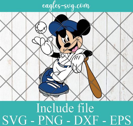 Disney Baseball Mickey Mouse SVG Sports Mouse SVG, Cricut Cut Files, Png