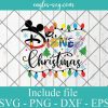 Disney Christmas Character lights svg, Christmas Mickey Mouse svg, Christmas vacation SVG, Cricut Cut Files, Png