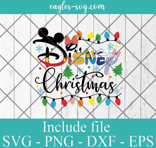 Disney Christmas Character lights svg, Christmas Mickey Mouse svg, Christmas vacation SVG, Cricut Cut Files, Png